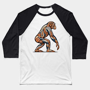 Pop art monkey illustration. cubism illustration of monkey Baseball T-Shirt